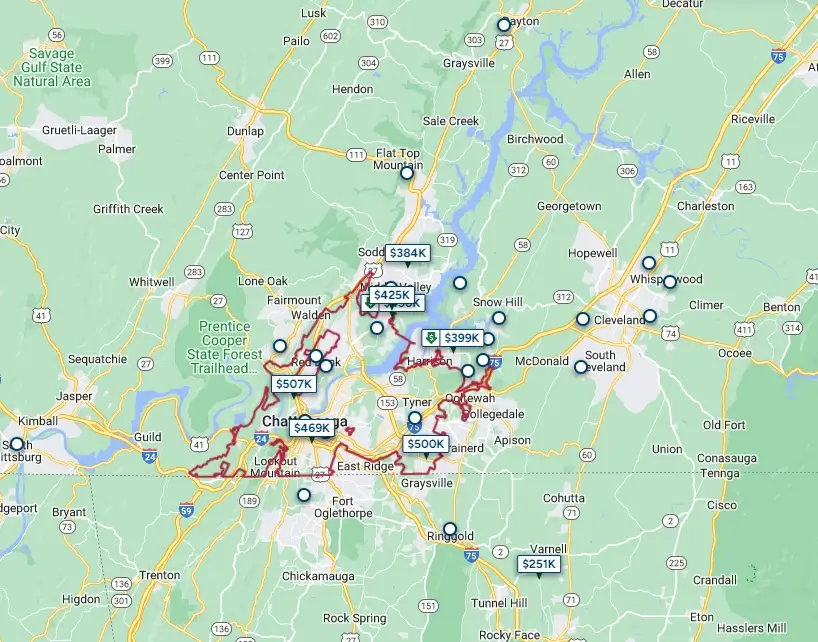 Chattanooga, Tennessee New Home Developments